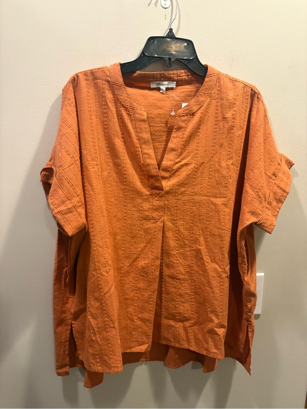 Madewell Lakeline Popover Short Sleeve Blouse - Picture 2 of 7